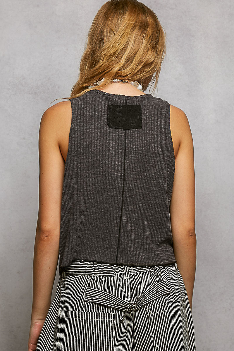 POL Lace Panel Tank