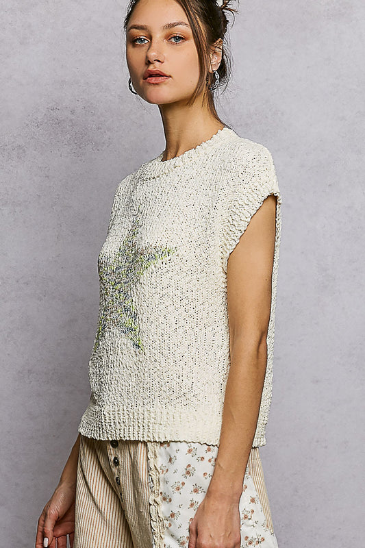 POL Popcorn Star Sweater Tank