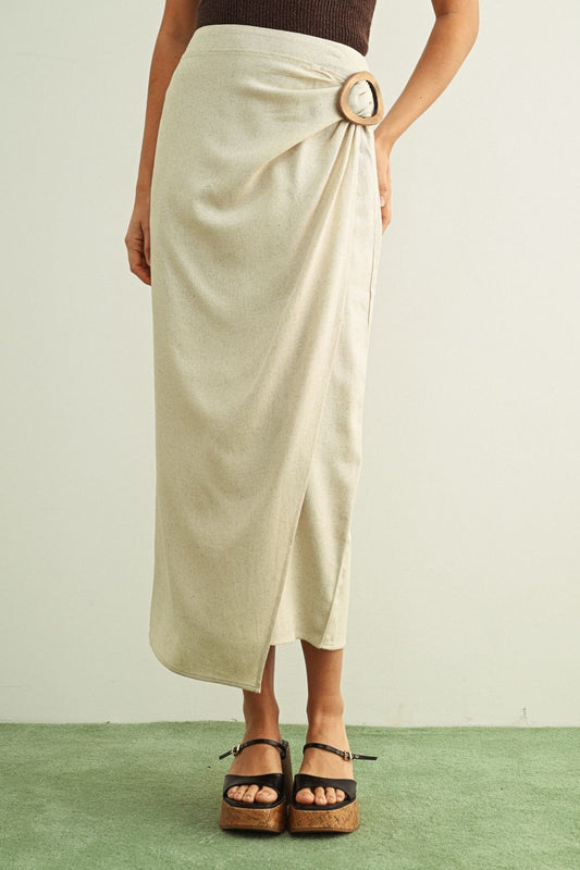 Linen Wrap Skirt