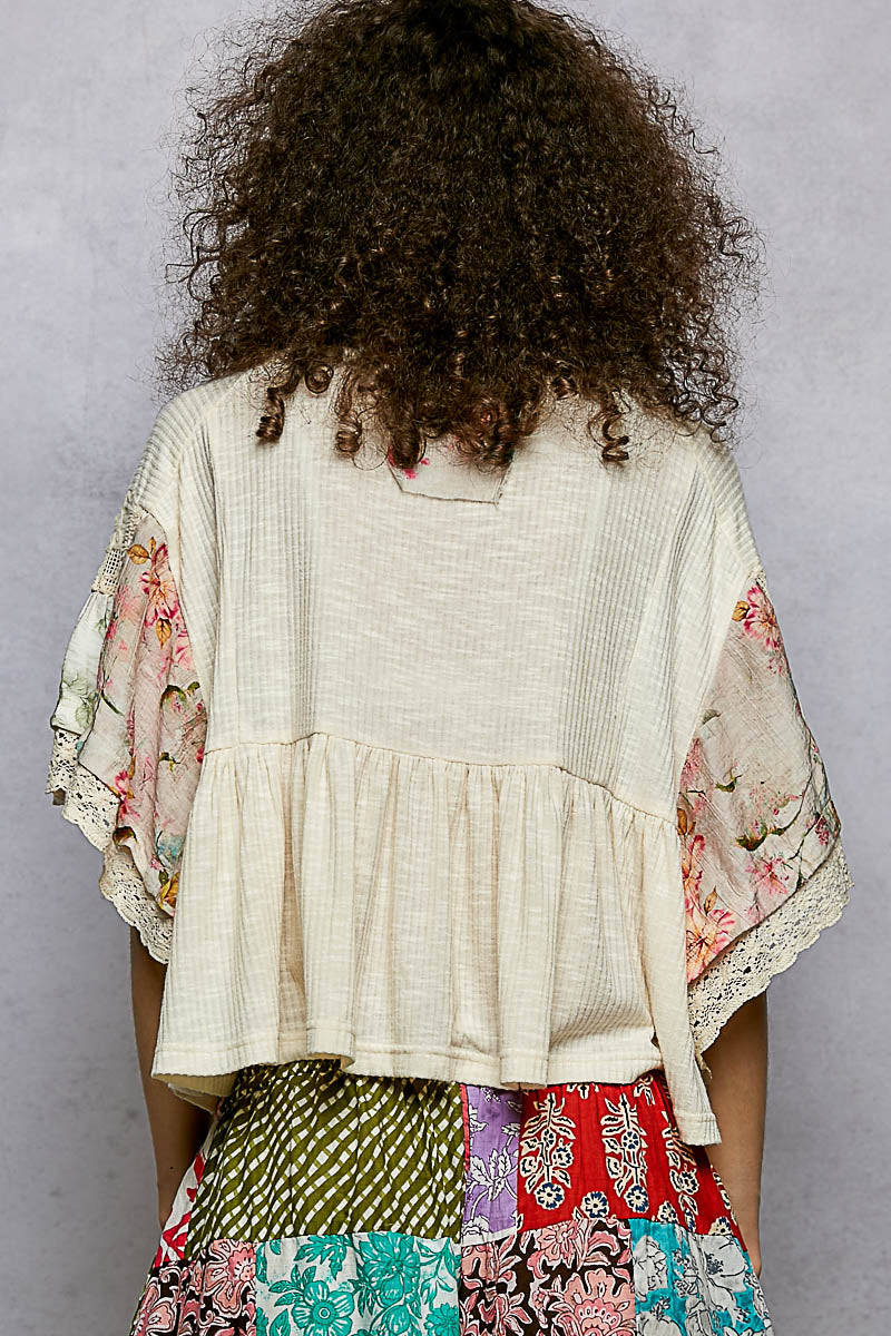 POL Relaxed Fit Floral Top