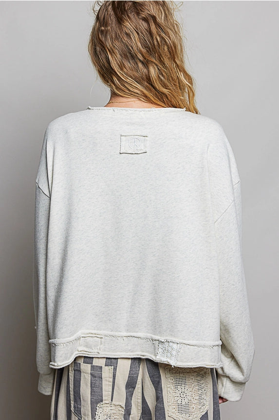 Crochet Detail Pullover Top