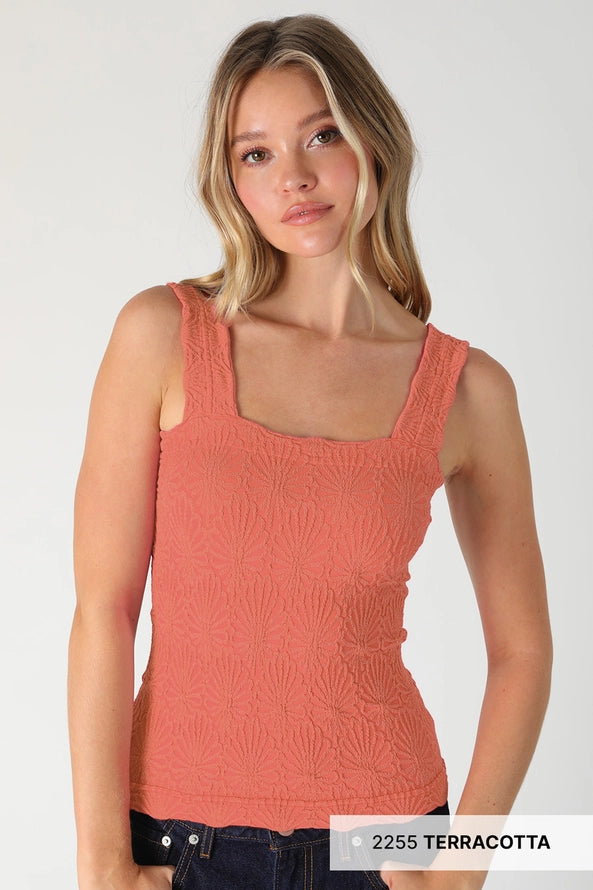 Lace Textured Square Top