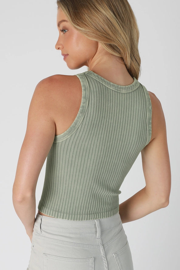 Vintage Wide Ribbed Tank Top
