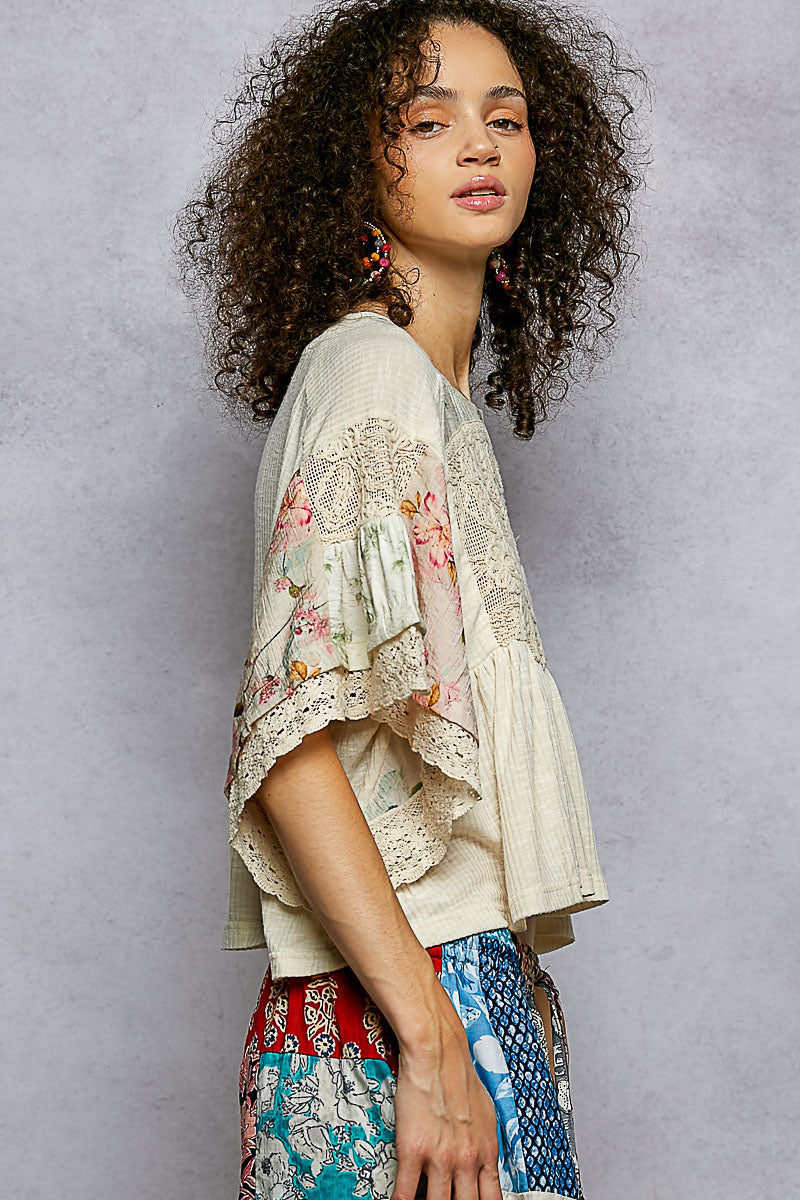POL Relaxed Fit Floral Top