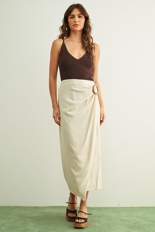 Linen Wrap Skirt