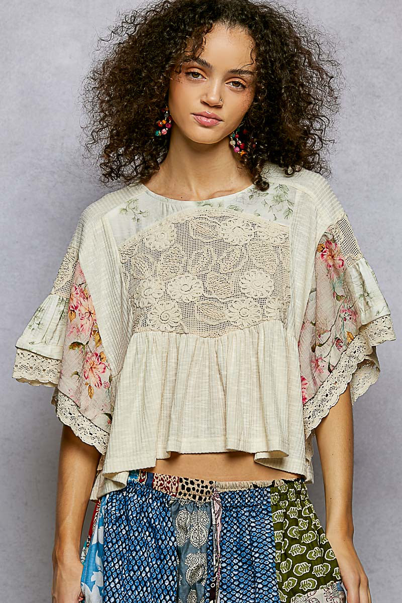 POL Relaxed Fit Floral Top