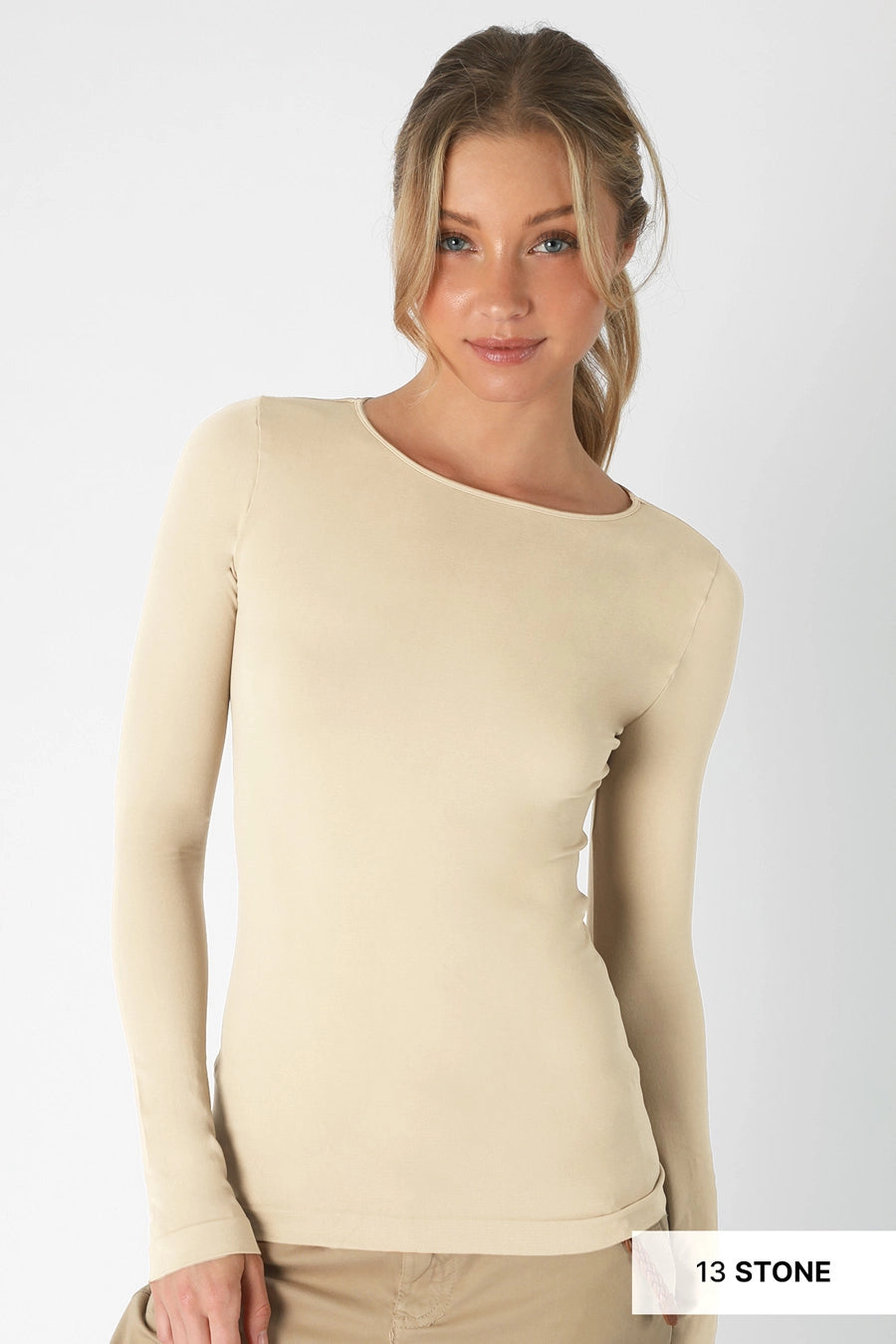 Seamless Long Sleeve Crewneck Top