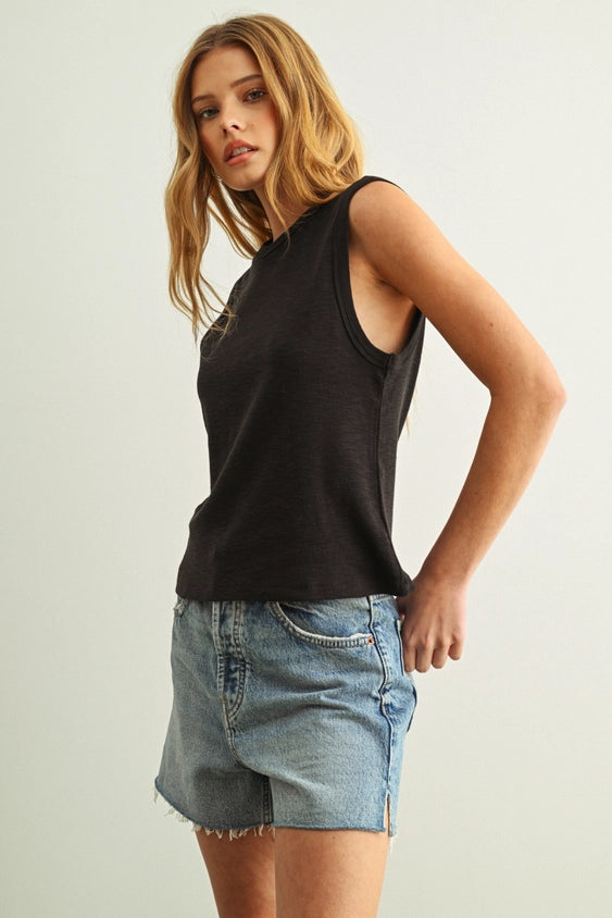 Sleeveless Cotton Top