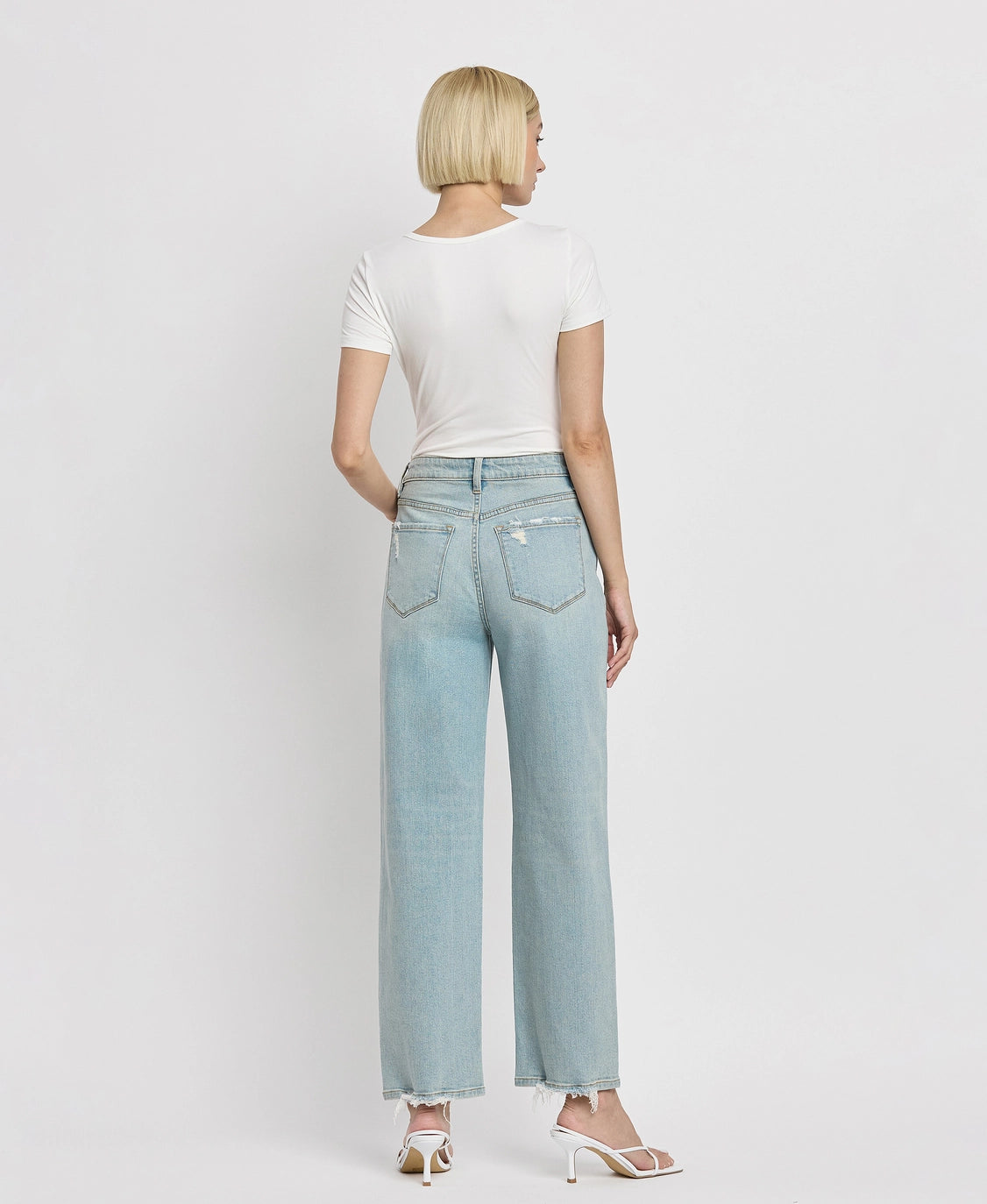 Flying Monkey High Rise Ankle Barrel Blockbuster Jeans