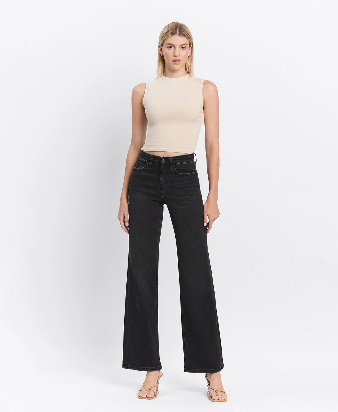 Flying Monkey Black High Rise Loose Fit Jeans