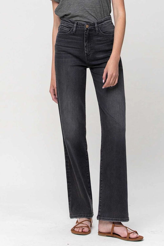 Flying Monkey Super High Rise Slim Wide Jeans